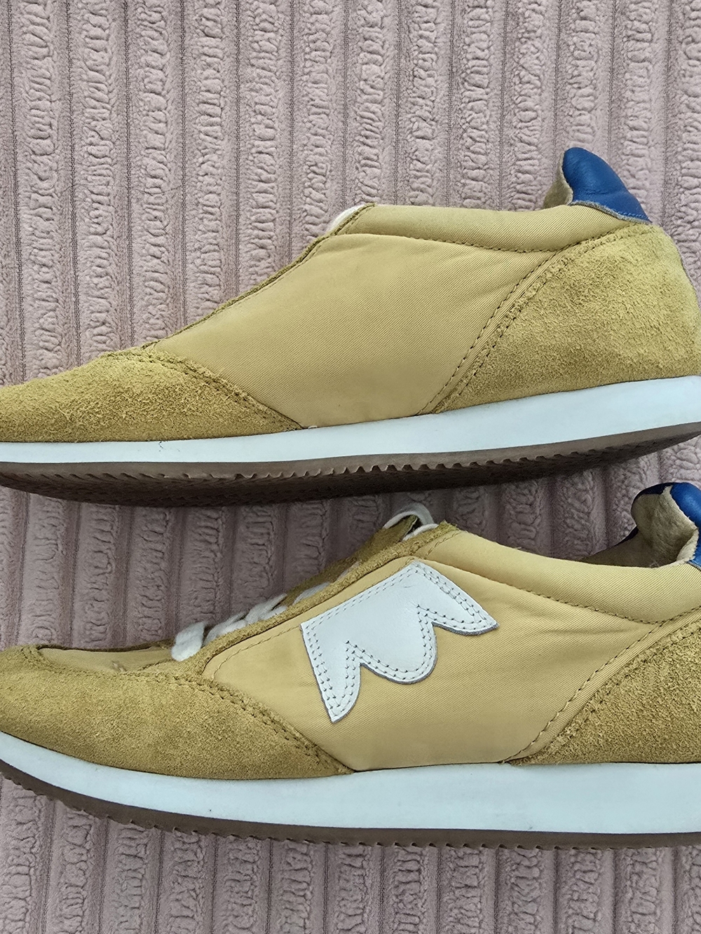 EUC Birdies Yellow Sneakers with Blue Heel Detail - Picture 3 of 9